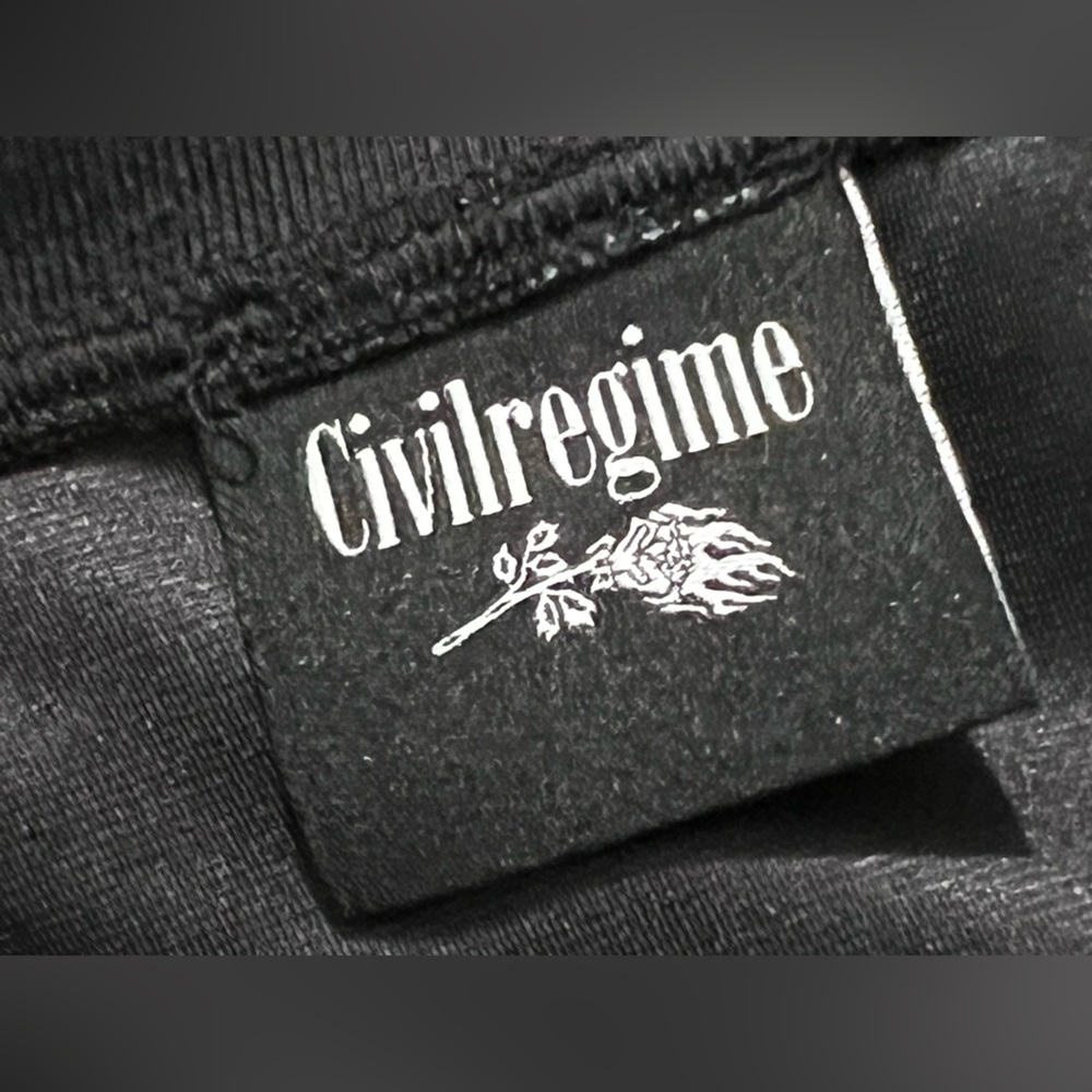Civil Regime Our Team Football Men's Jersey Black Boxy Crop Crystal Size medium - Picture 11 of 16